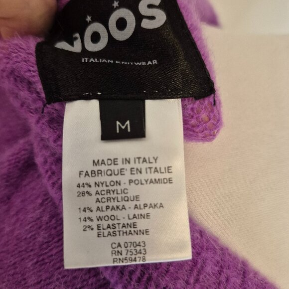 Alpaca WoolBlend Noos Sweater Made in Italy - Picture 3 of 5